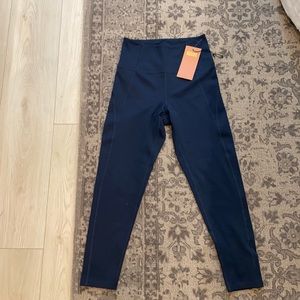 NWT Girlfriend Collective Navy High Rise Legging